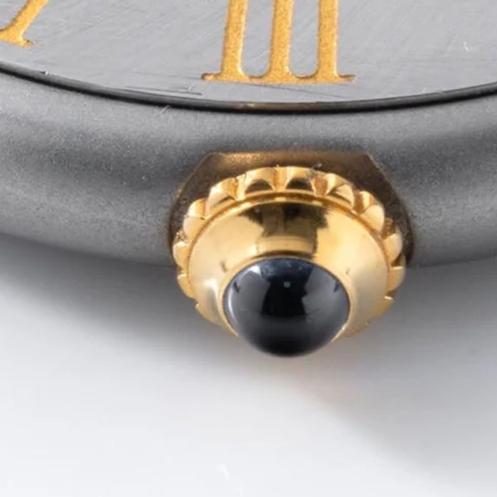Cartier watch, Roman Bezel, Ivory Dial, bullet strap, Must de Cartier - Picture 3 of 12